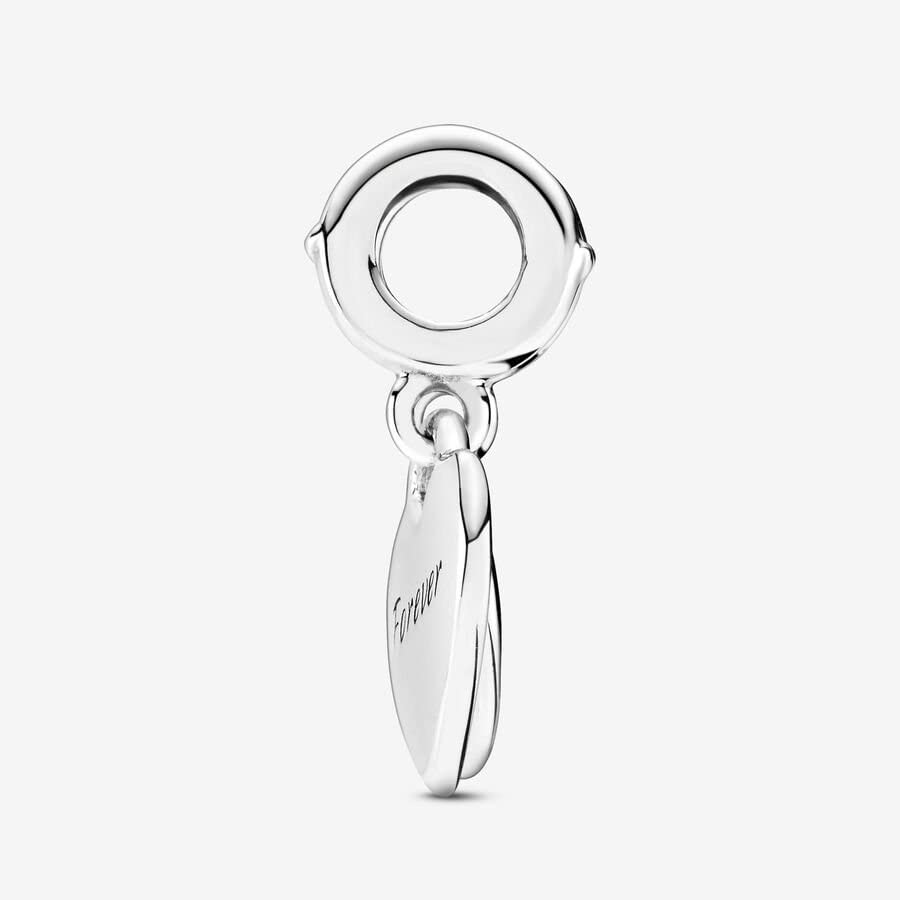 Double Heart Split Dangle Charm - Compatible Moments - Jewelry for Women - Gift for Her Made with Sterling Silver & Enamel - With Gift Box - Image 4