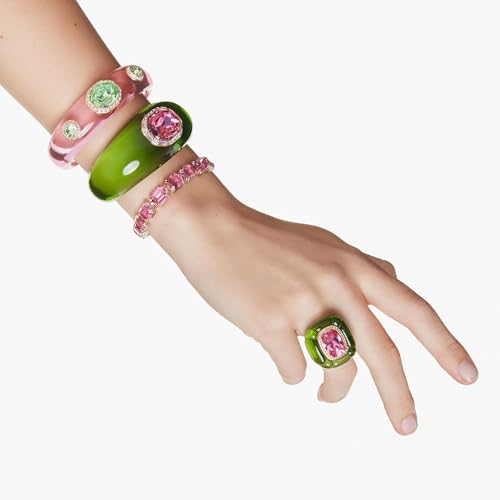 Dulcis cocktail ring, Cushion cut, Pavé, Multicolored, Size 6 3/4 - Image 7